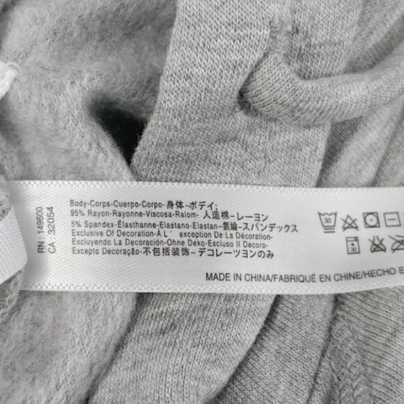 NWT FLORA NIKROOZ gray lace loungewear hoodie sweatshirt - Picture 10 of 16